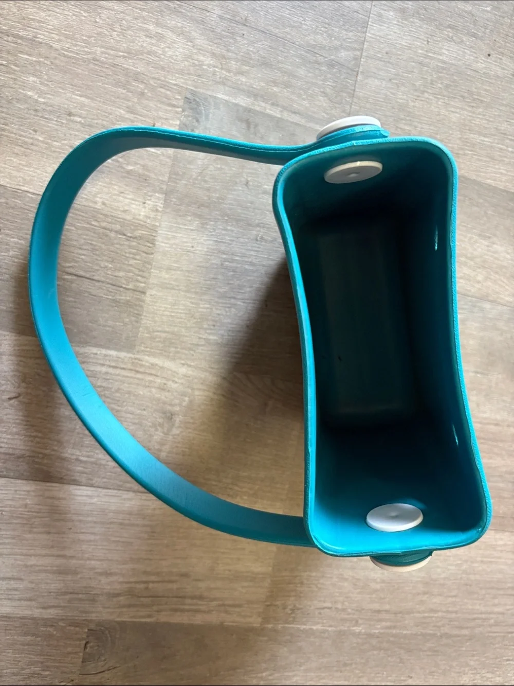 Turquoise Silicone Crossbody Bag with Vent Holes